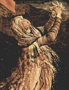 Mary Magdalene praying